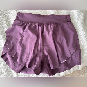 Lululemon Fast and free purple shorts 3inch inseam